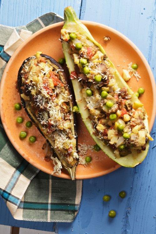 Mexican Chicken Zucchini Boats