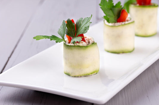 Cucumber Hummus Roll Ups