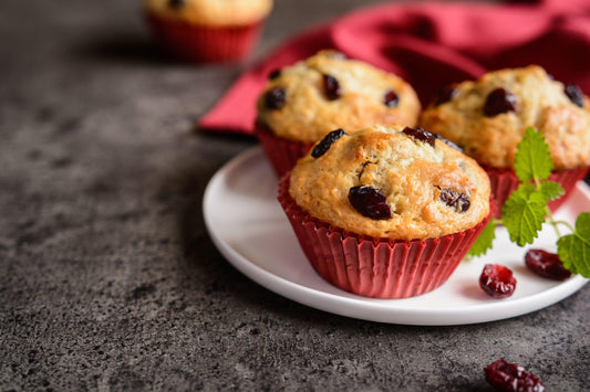 Baked Oatmeal Cups with Raisins and Walnuts