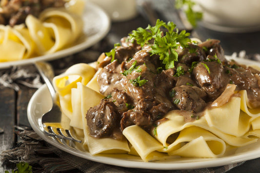 Skinny Beef Stroganoff