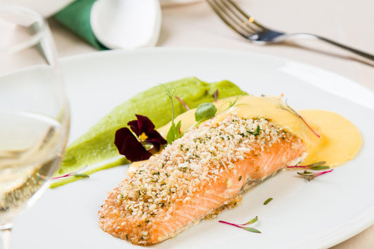 Potato Crusted Salmon Filets