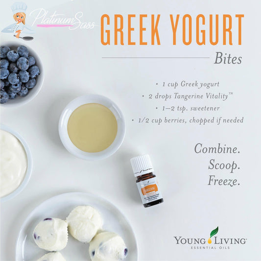 Essential Oil Yogurt Bites