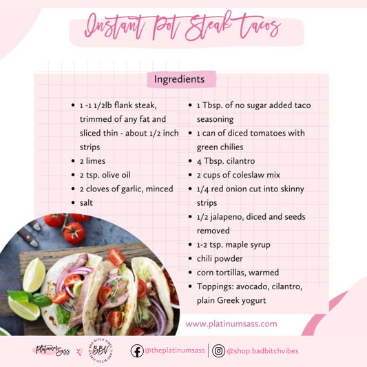 Instant Pot Steak Tacos