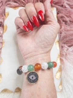 Cinco De Mayo Inspired Charm Crystal Bracelet