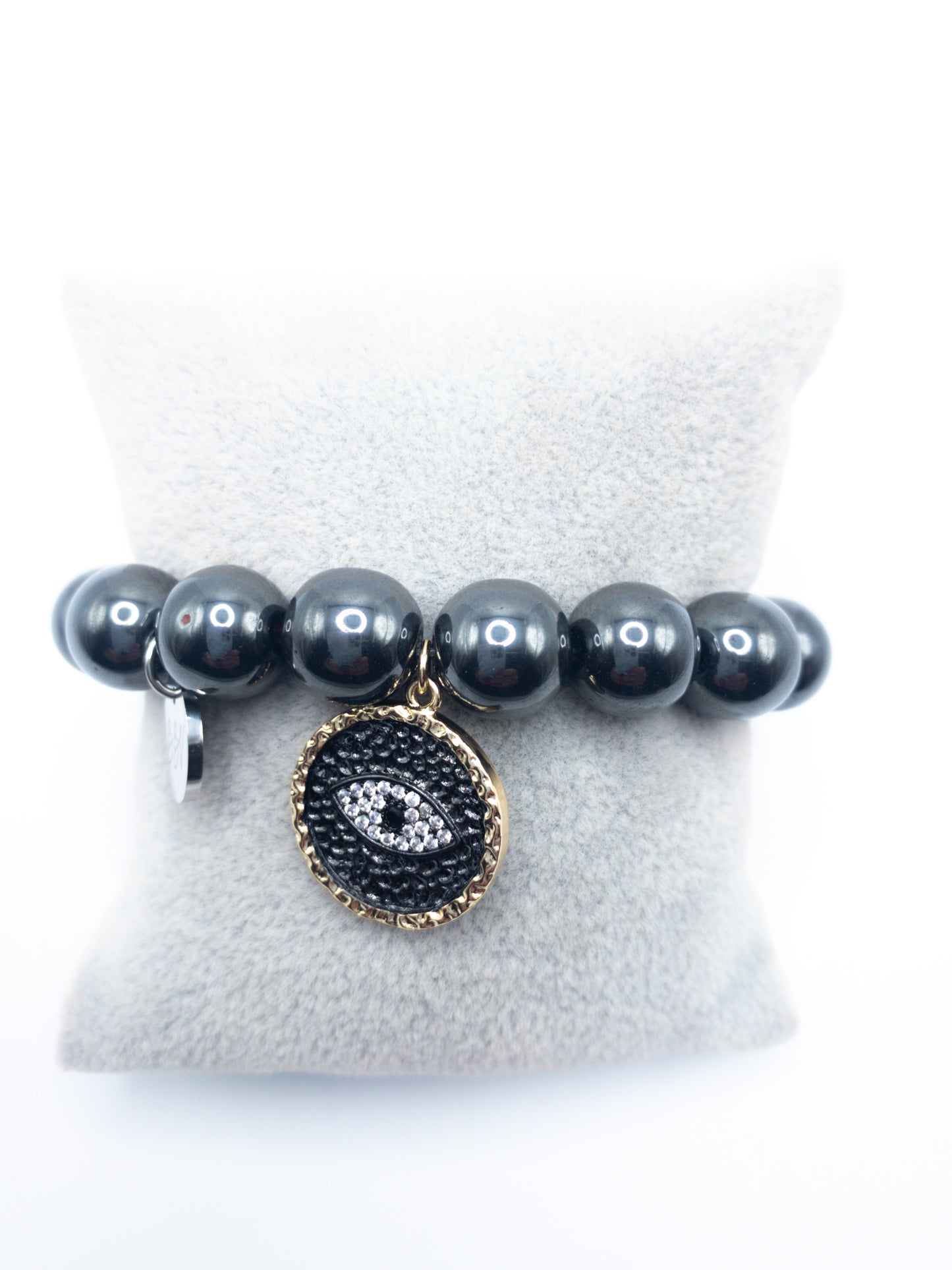 Hematite Crystal Bracelet With Charm