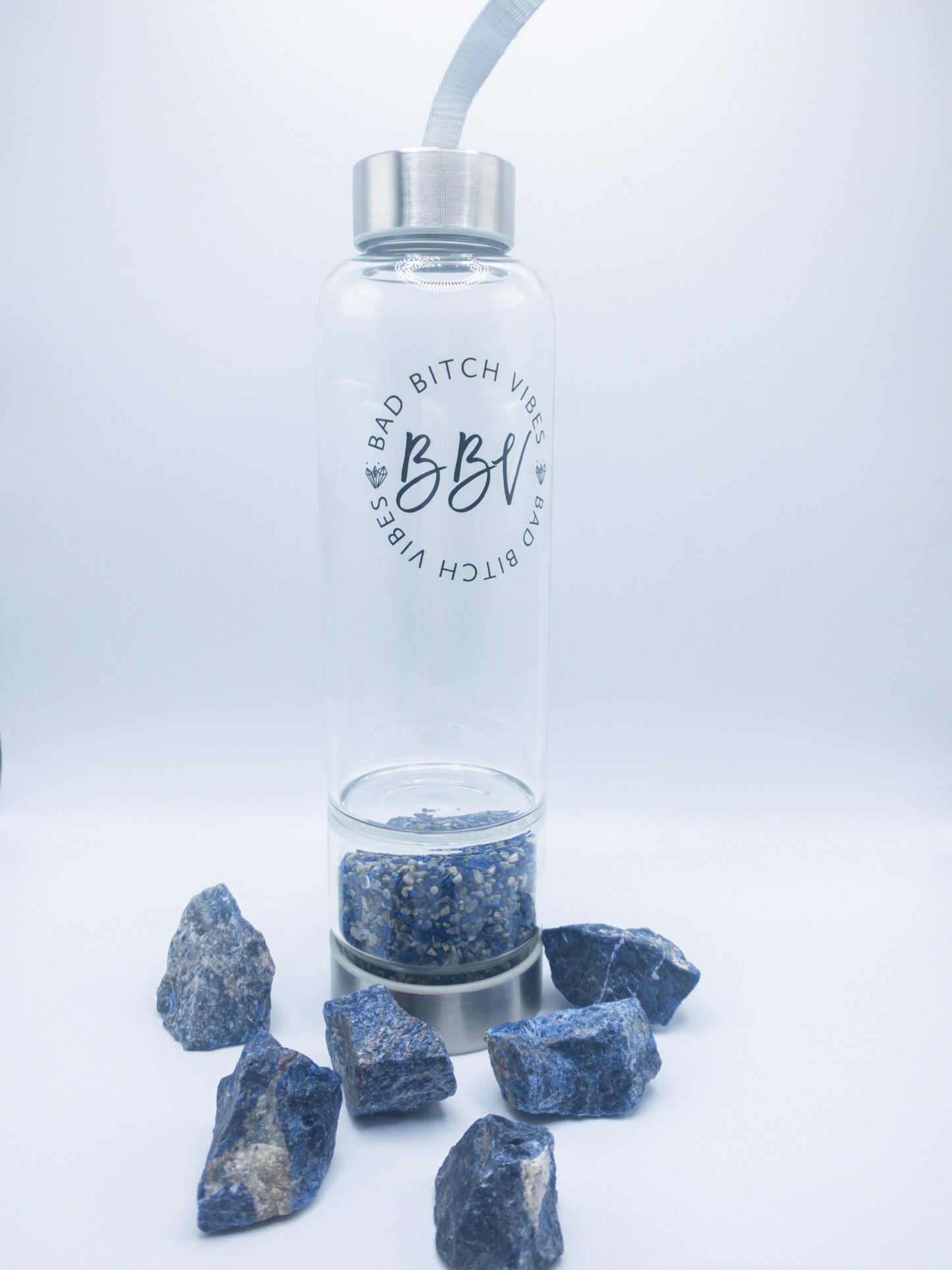 Lapis Lazuli Crystal Infused Water Bottle