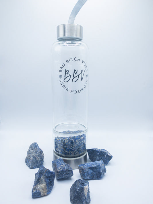 Lapis Lazuli Crystal Infused Water Bottle