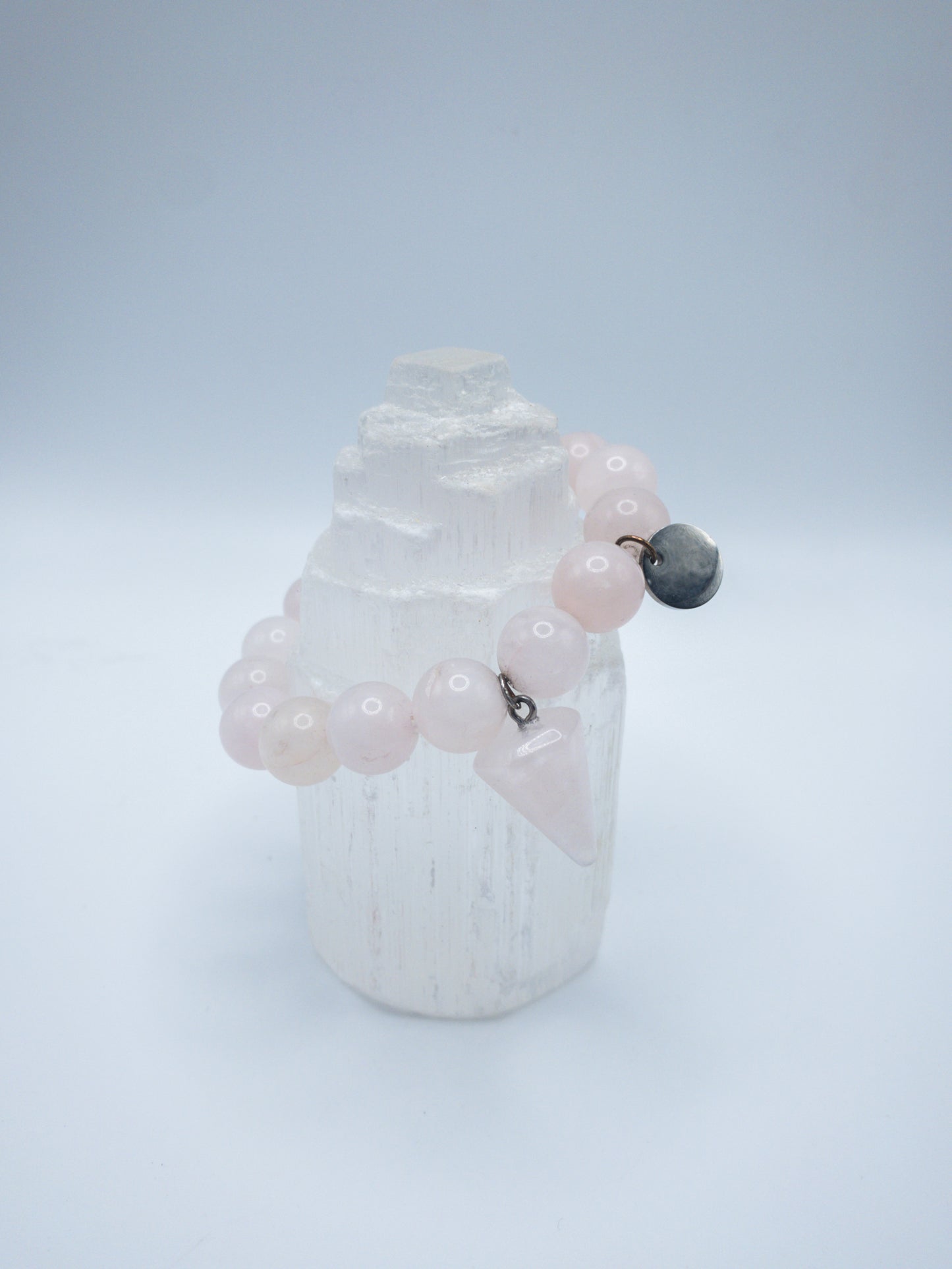 Rose Quartz Crystal Bracelet Set