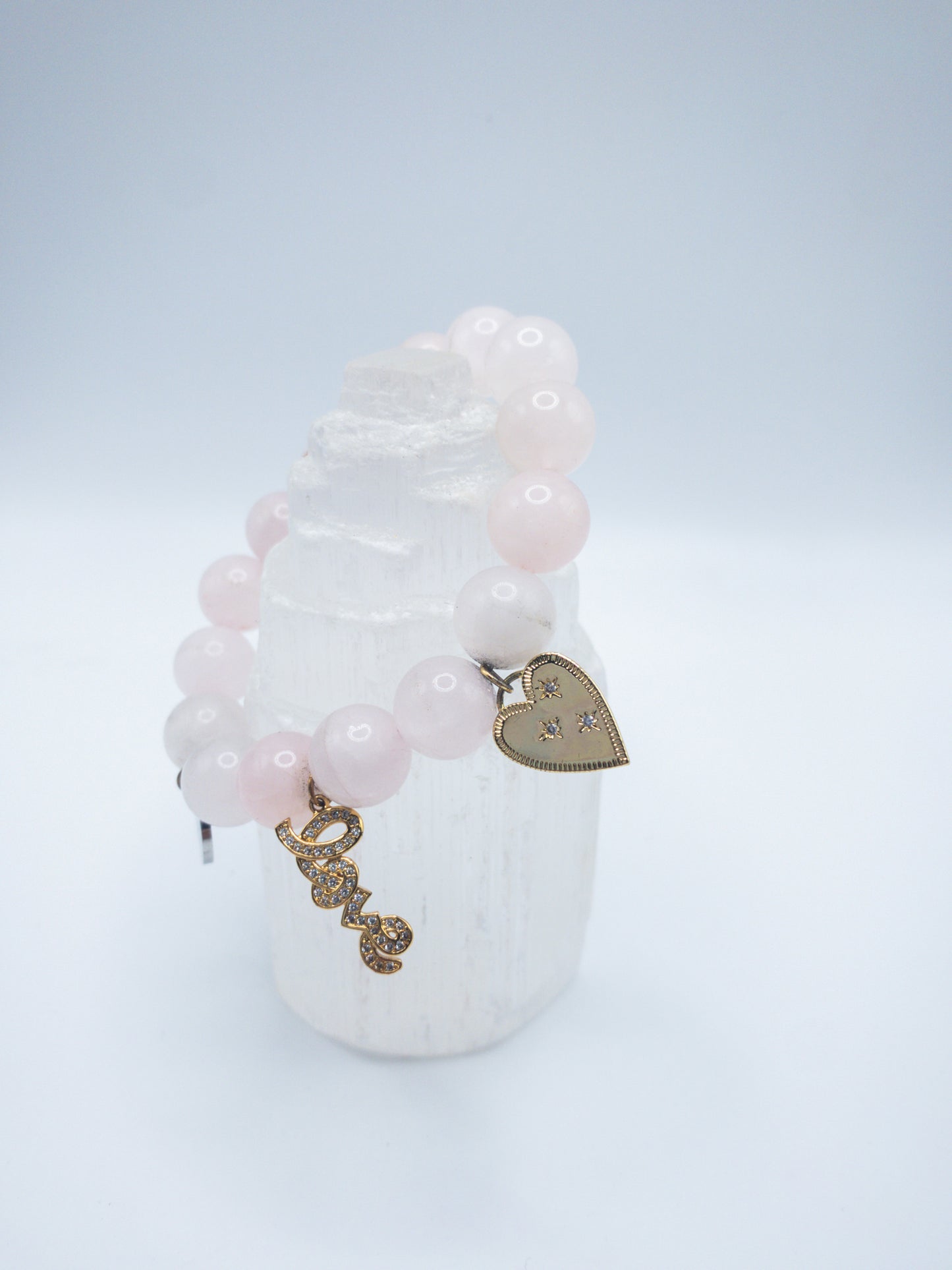 Limited Edition Rose Quartz Crystal Bracelet