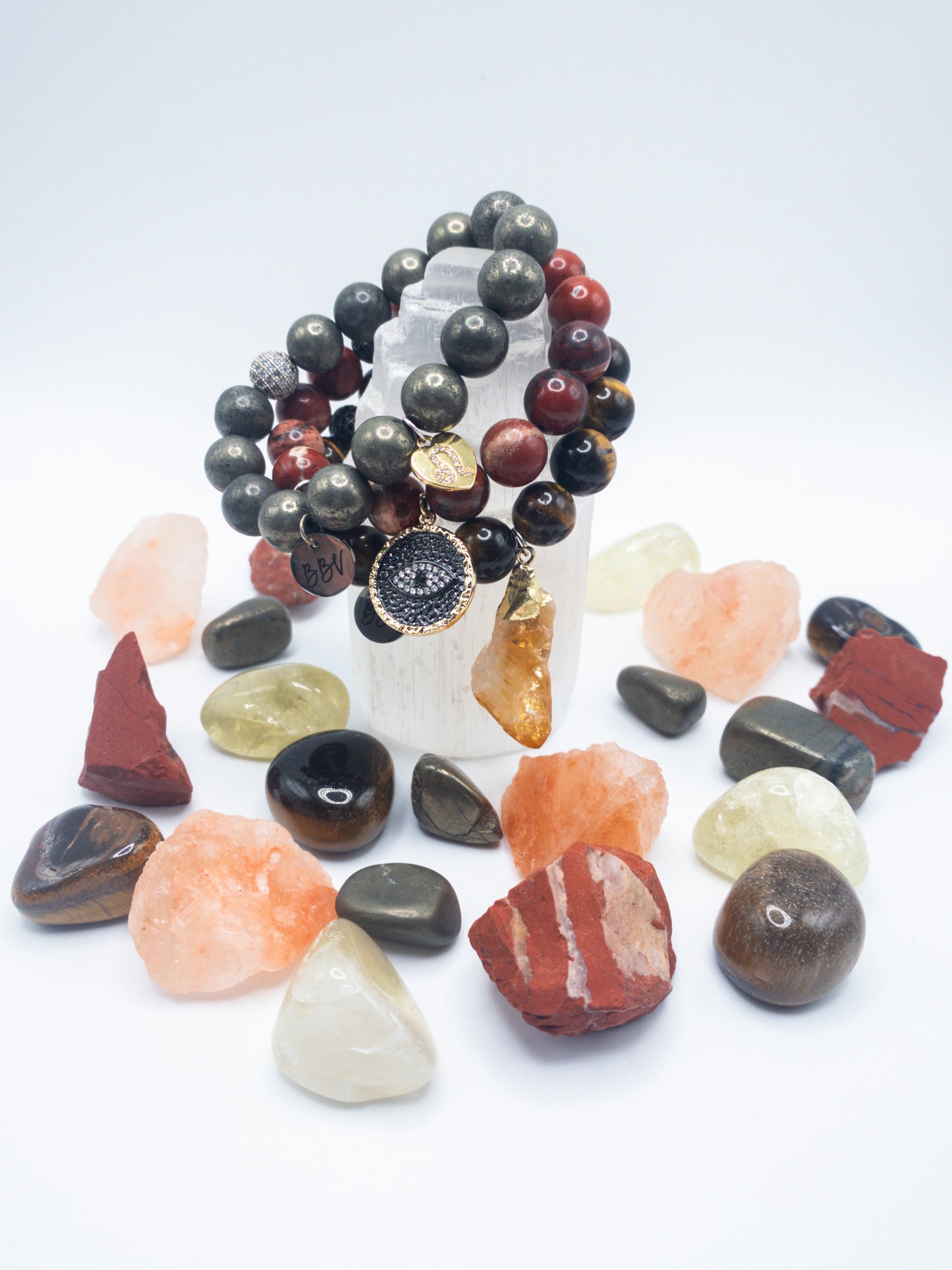 Leo Zodiac Crystal Bracelet Stack