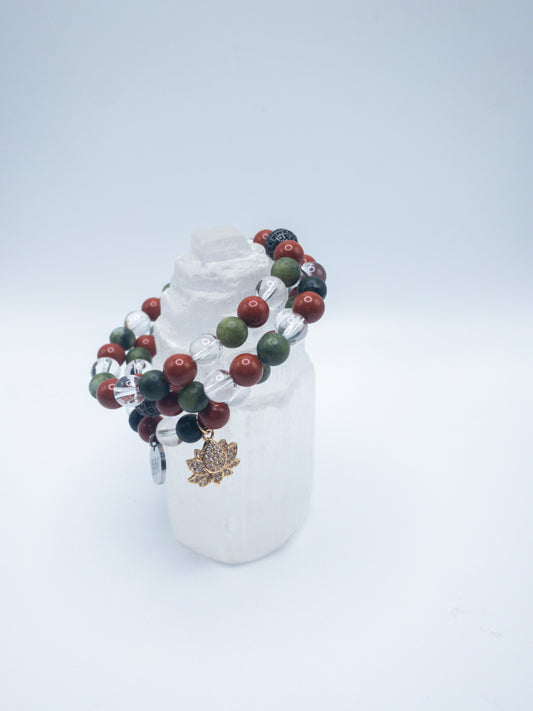 Cinco De Mayo Inspired Charm Crystal Bracelet Stack