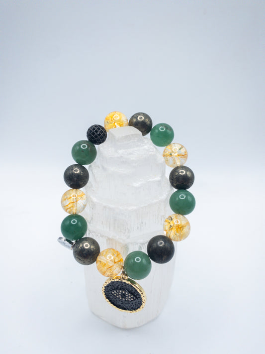 Feelin' Rich AF The Single Crystal Bracelet