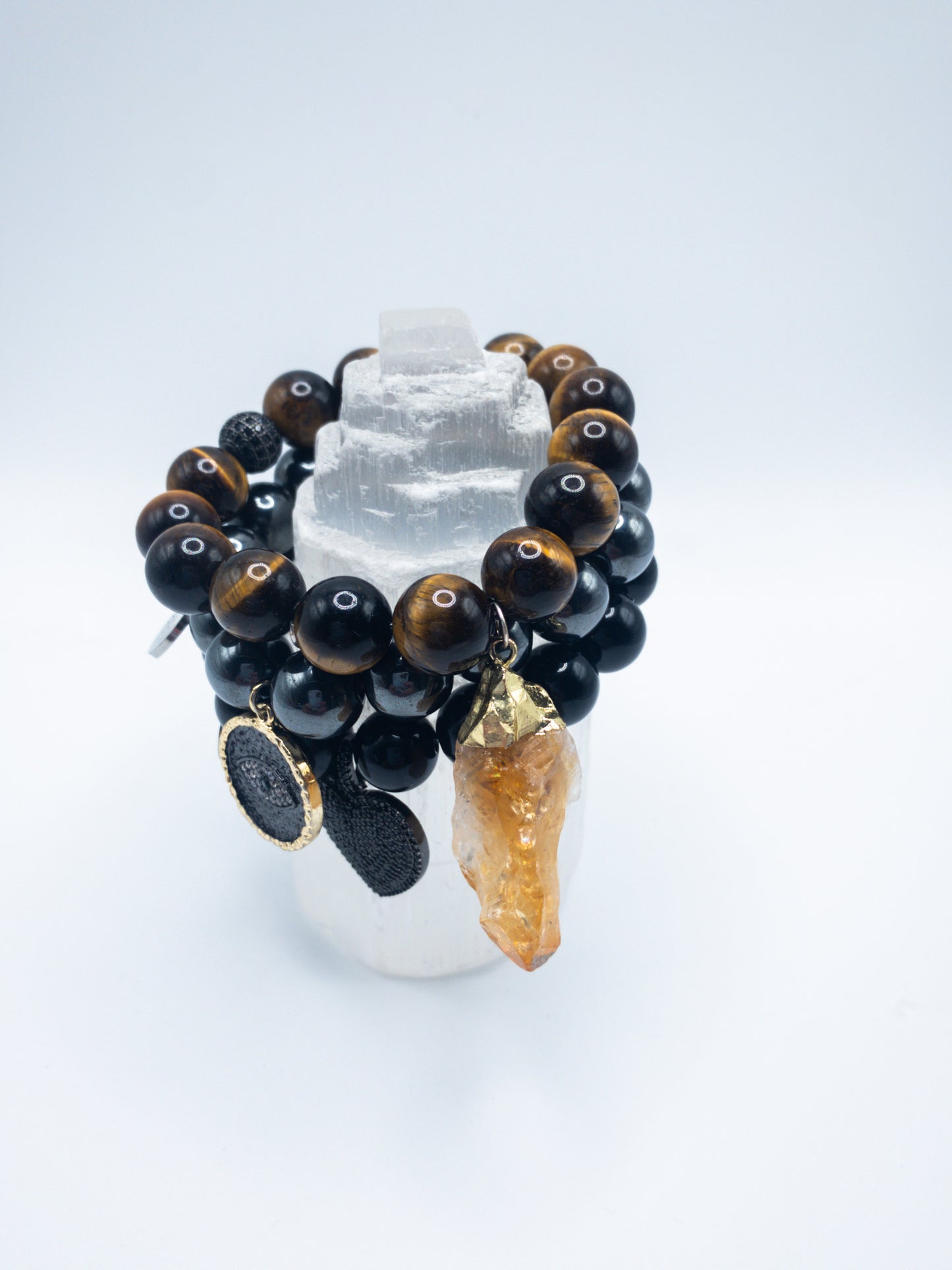 Gemini Zodiac Crystal Bracelet Stack