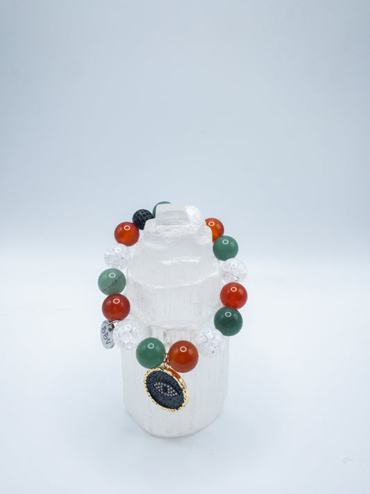 Cinco De Mayo Inspired Charm Crystal Bracelet