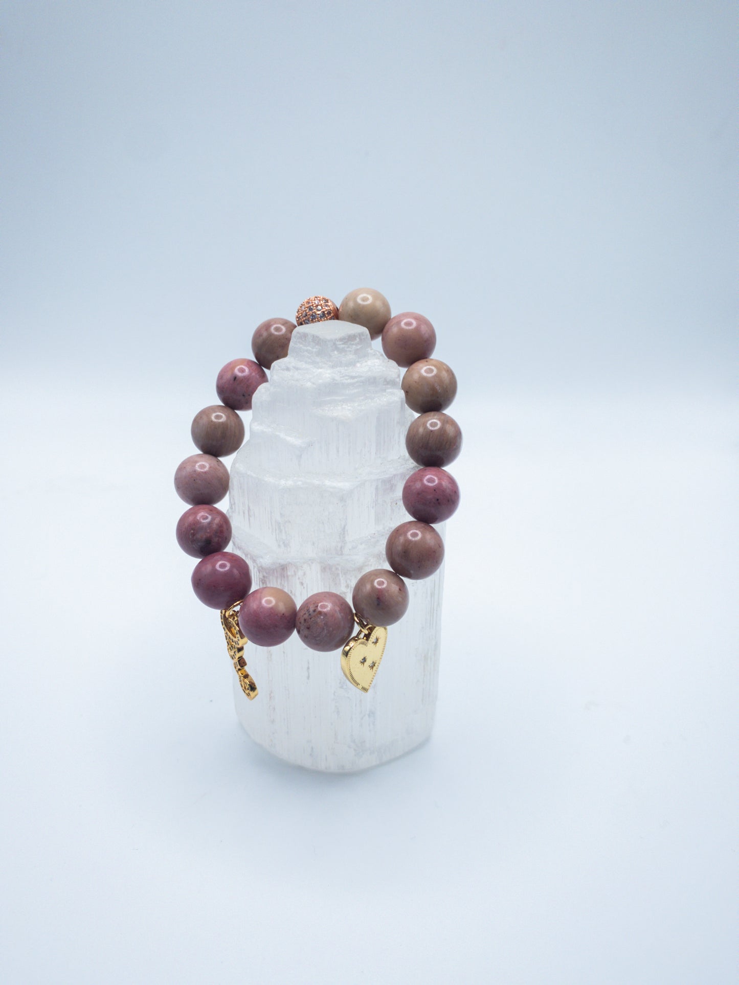 Limited Edition Rose Rhodonite Crystal Bracelet