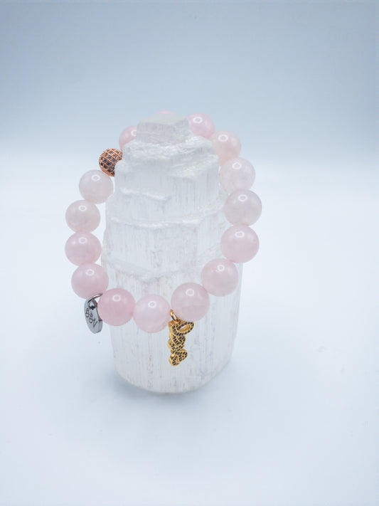 Rose Quartz Crystal Love Bracelet