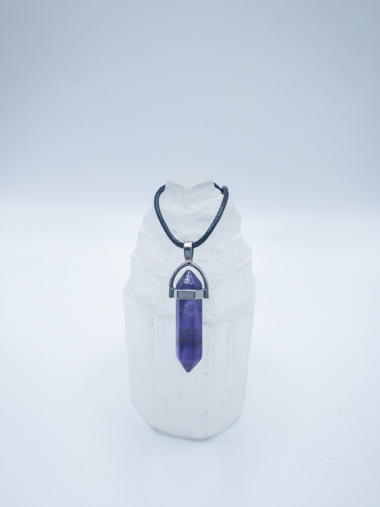 Amethyst Crystal Point Necklace