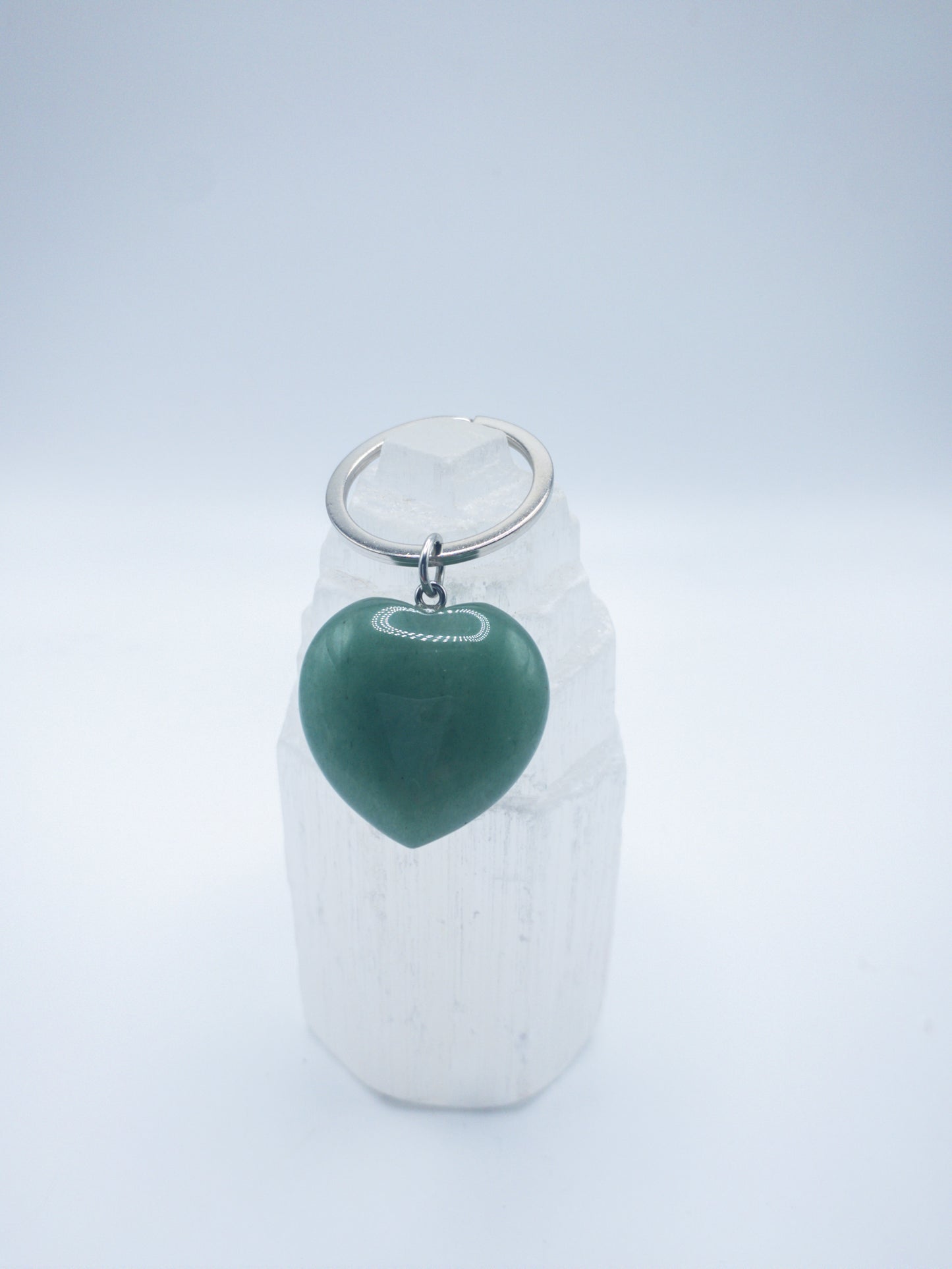 Heart Shaped Crystal Key Ring