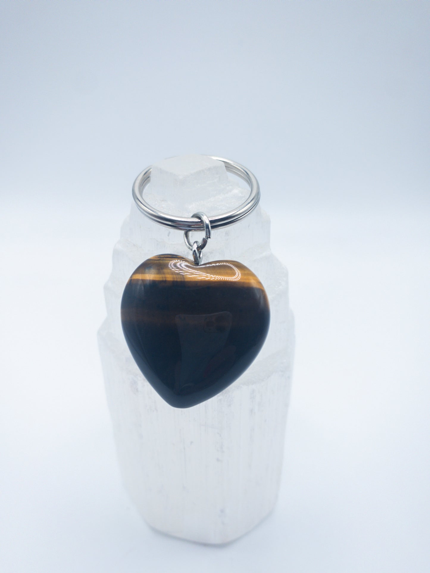 Heart Shaped Crystal Key Ring