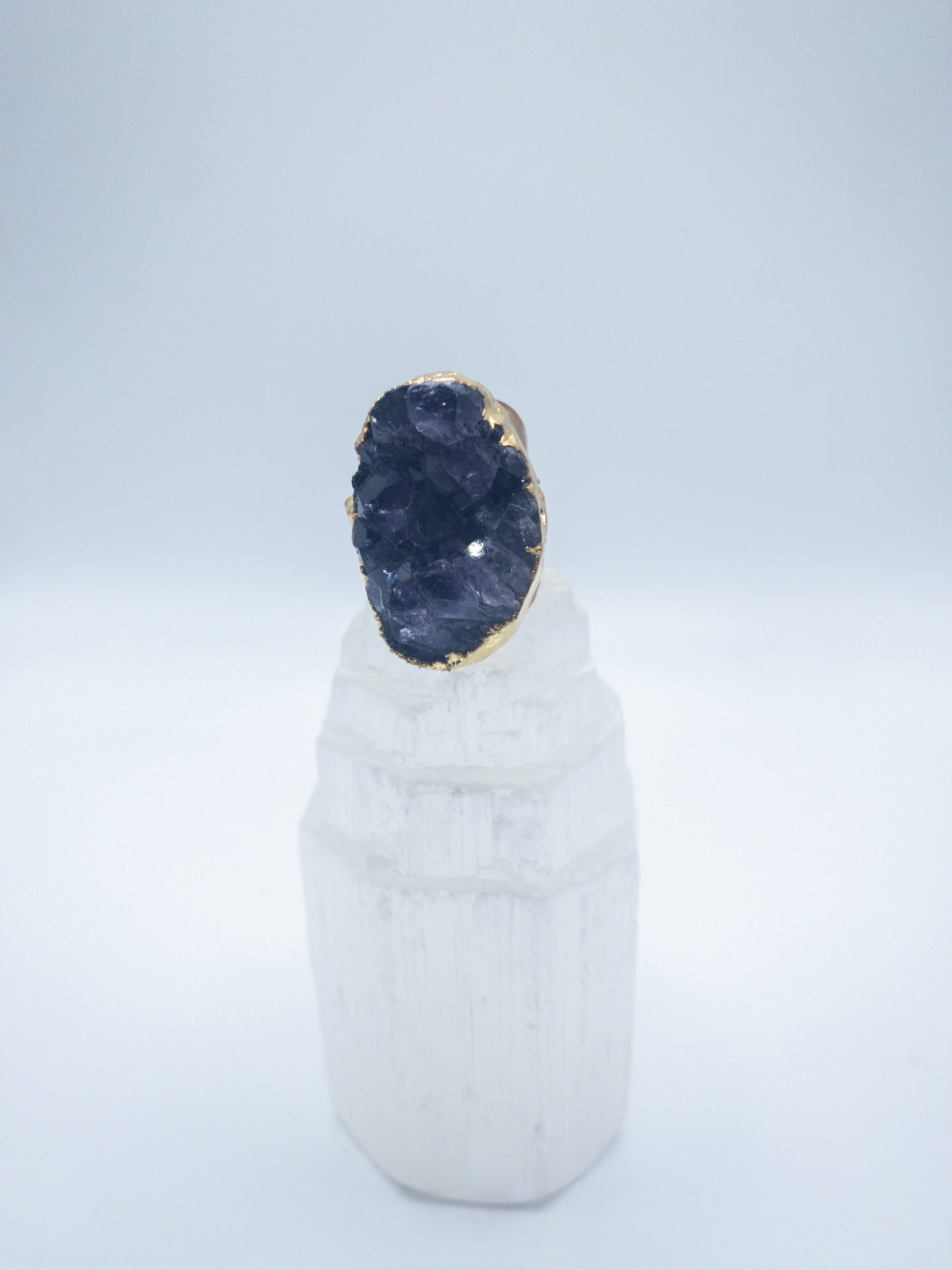 Amethyst Druzzy Ring