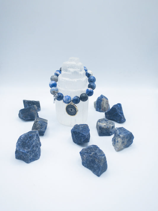Sodalite Crystal Bracelet