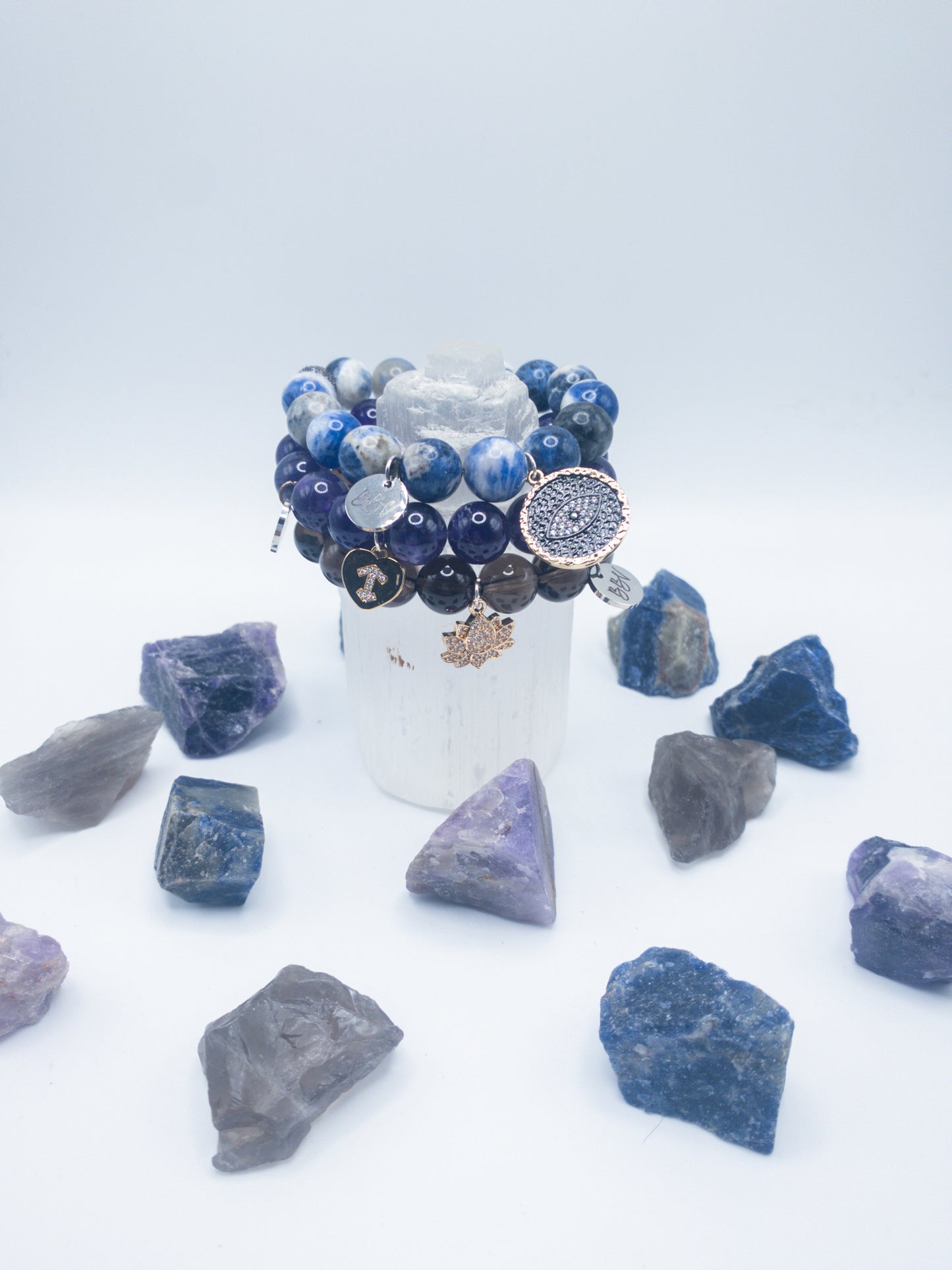 Sagittarius Zodiac Crystal Bracelet Stack