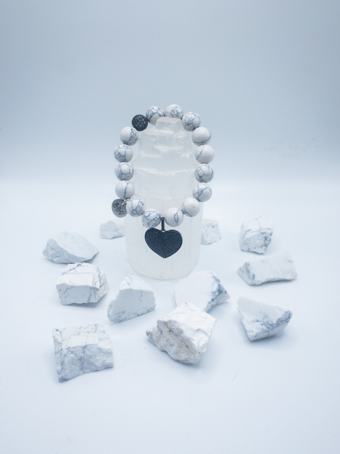 White Howlite Crystal Bracelet