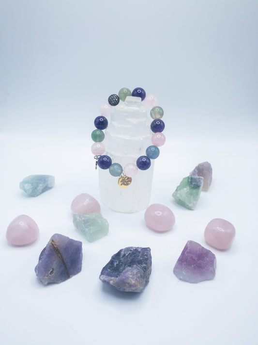Aquarius Zodiac Crystal Bracelet