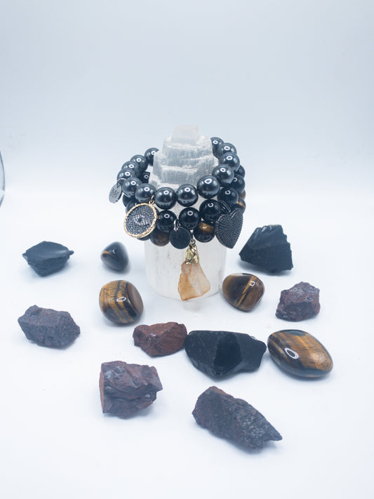 Gemini Zodiac Crystal Bracelet Stack