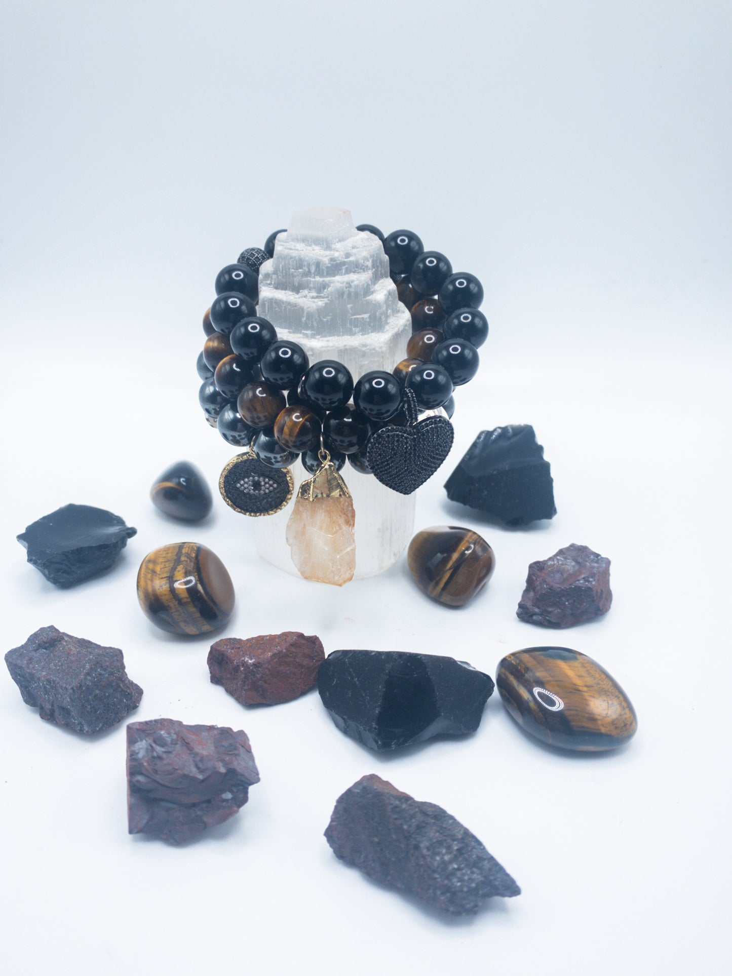 Gemini Zodiac Crystal Bracelet Stack