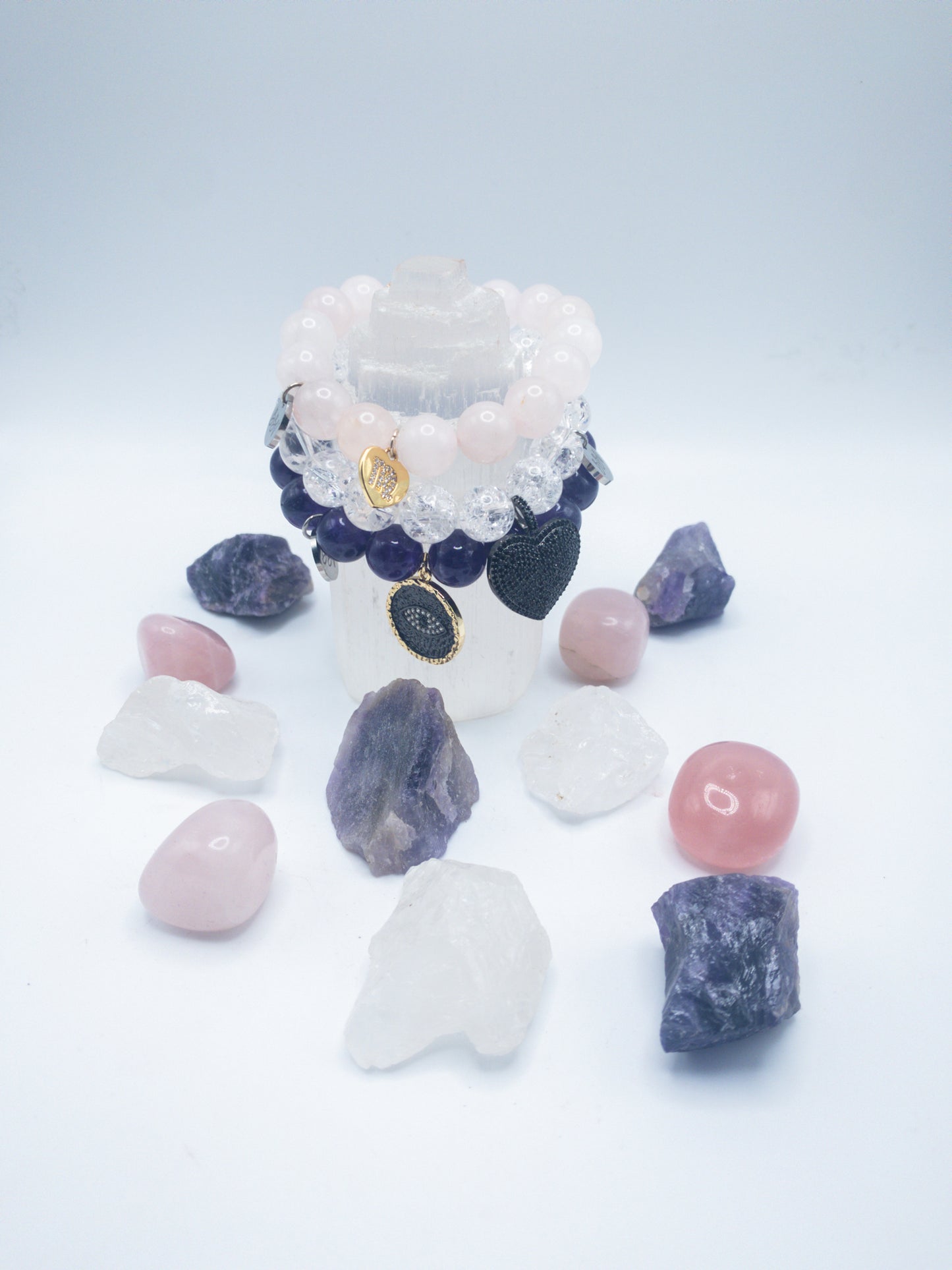 Virgo Zodiac Crystal Bracelet Stack