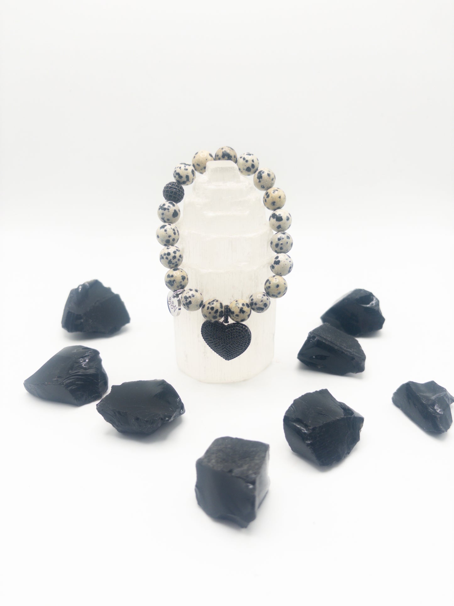 Dalmation Jasper Crystal Bracelet