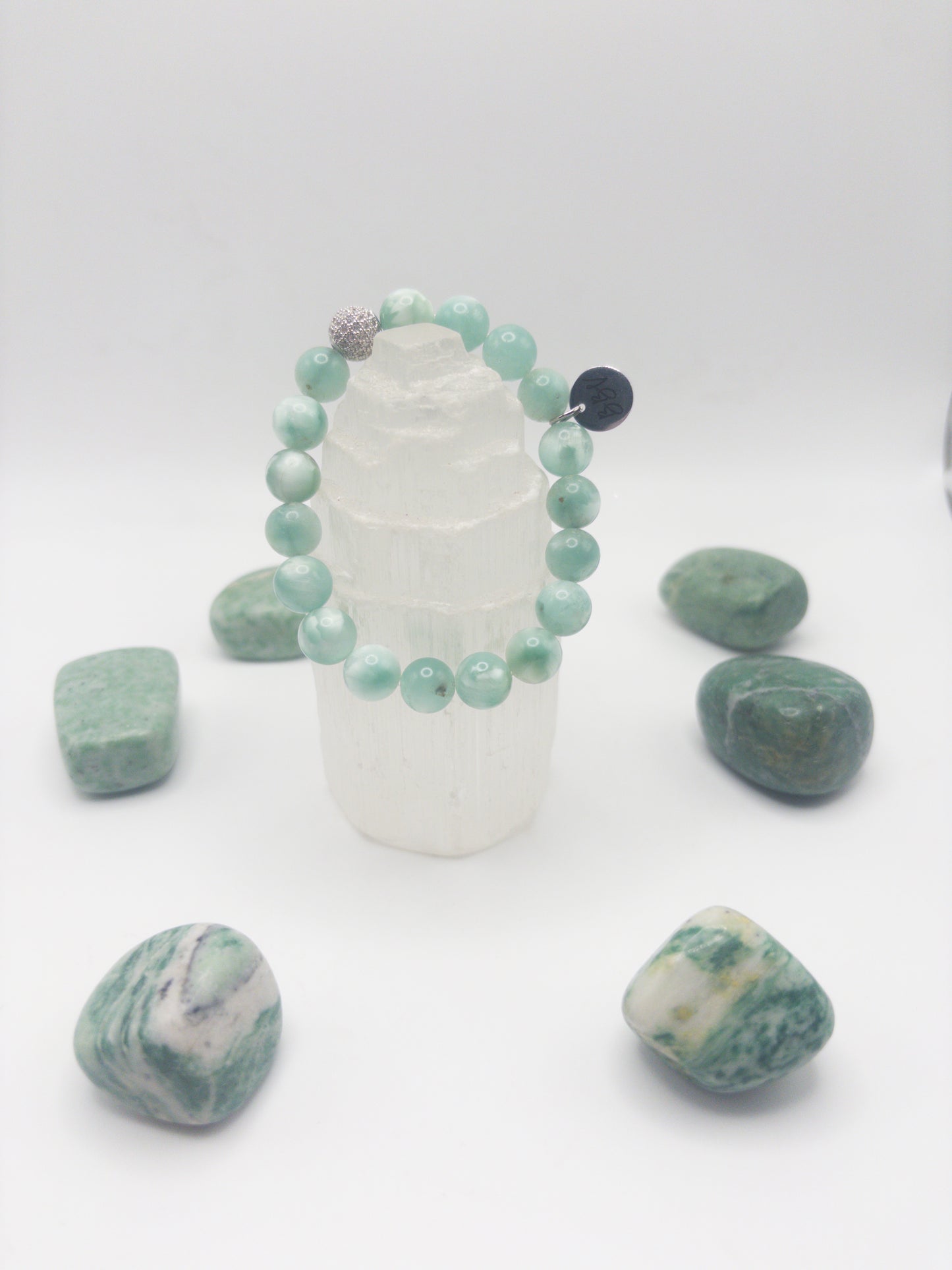 Green Moonstone Crystal Bracelet