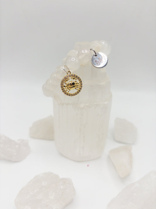 BBV Luxe Cancer Zodiac Crystal Bracelet