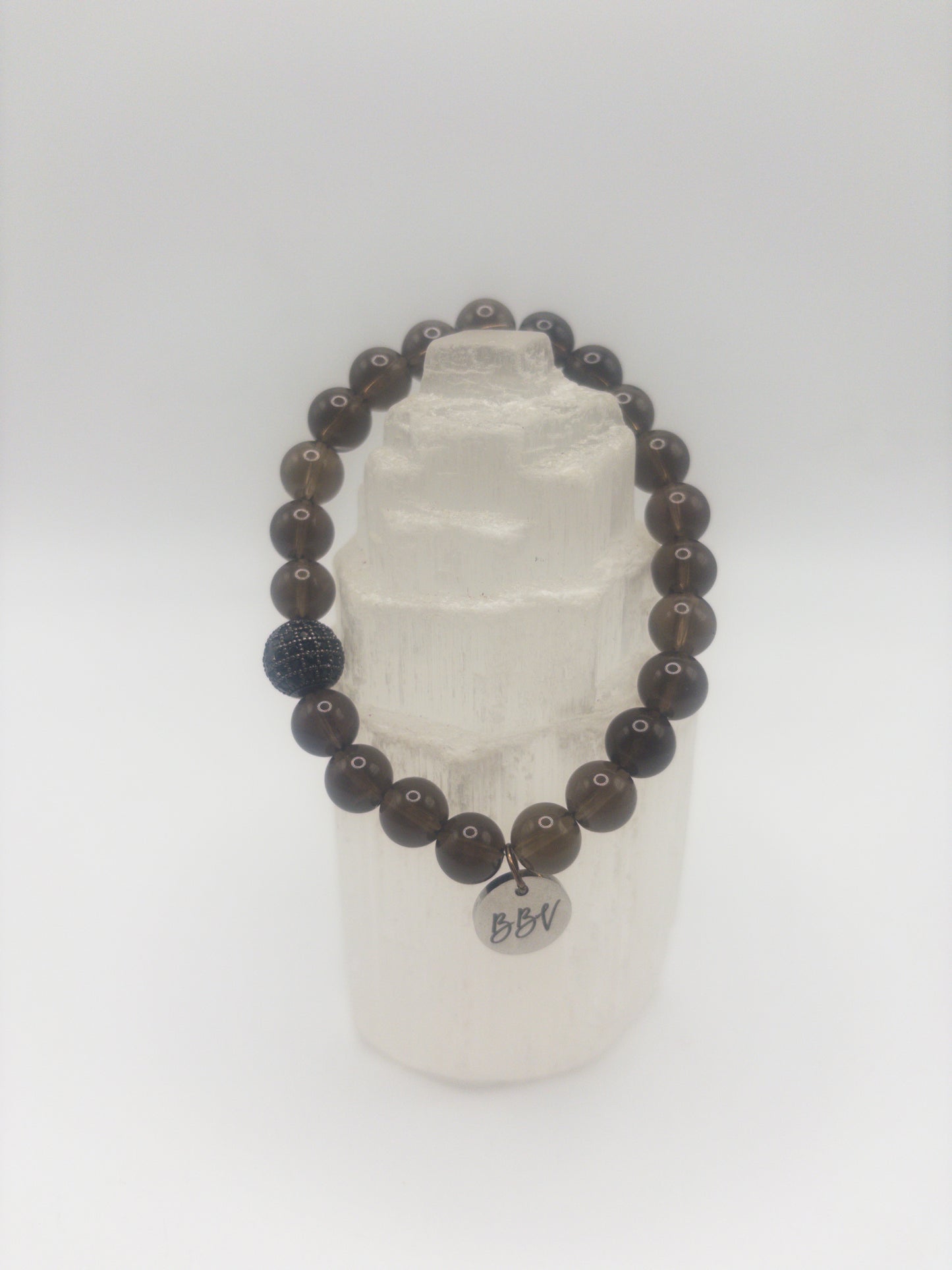 Smoky Quartz Crystal Stacker Bracelet