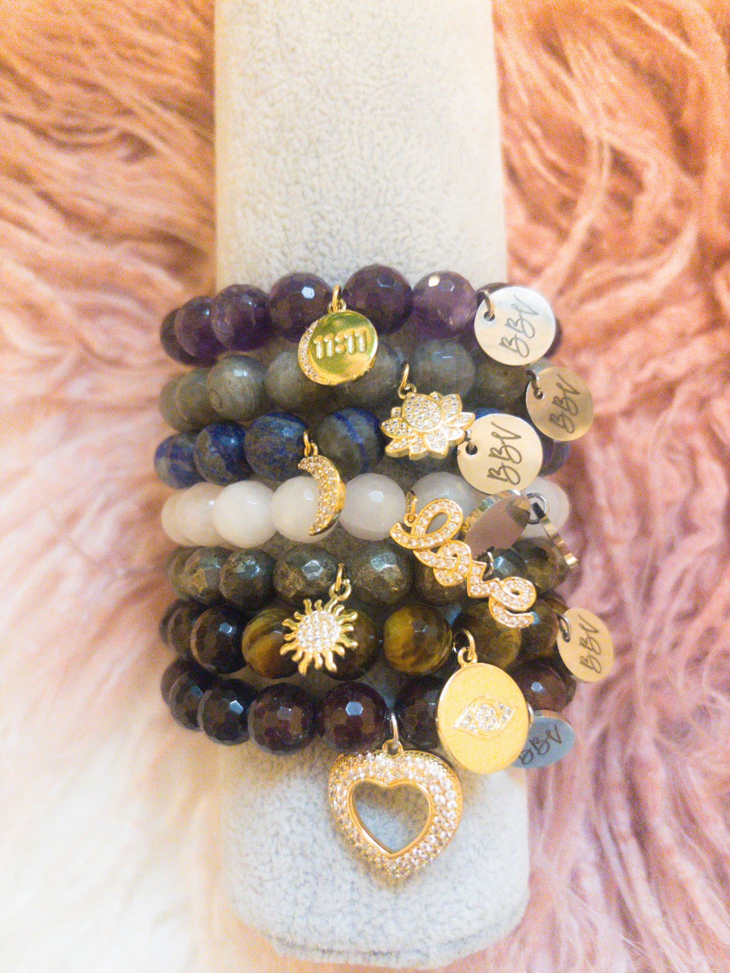 BBV Luxe Chakra Healing Crystal Bracelets