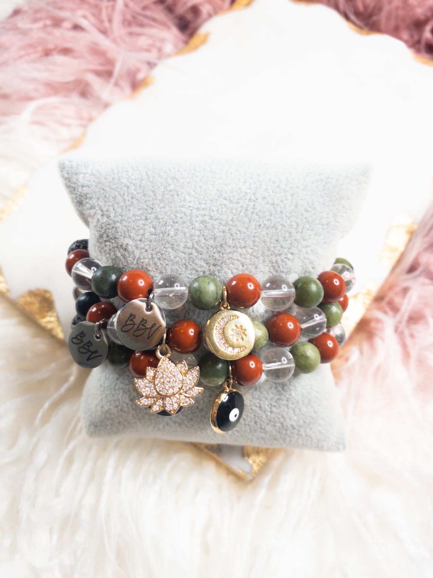Cinco De Mayo Inspired Charm Crystal Bracelet Stack