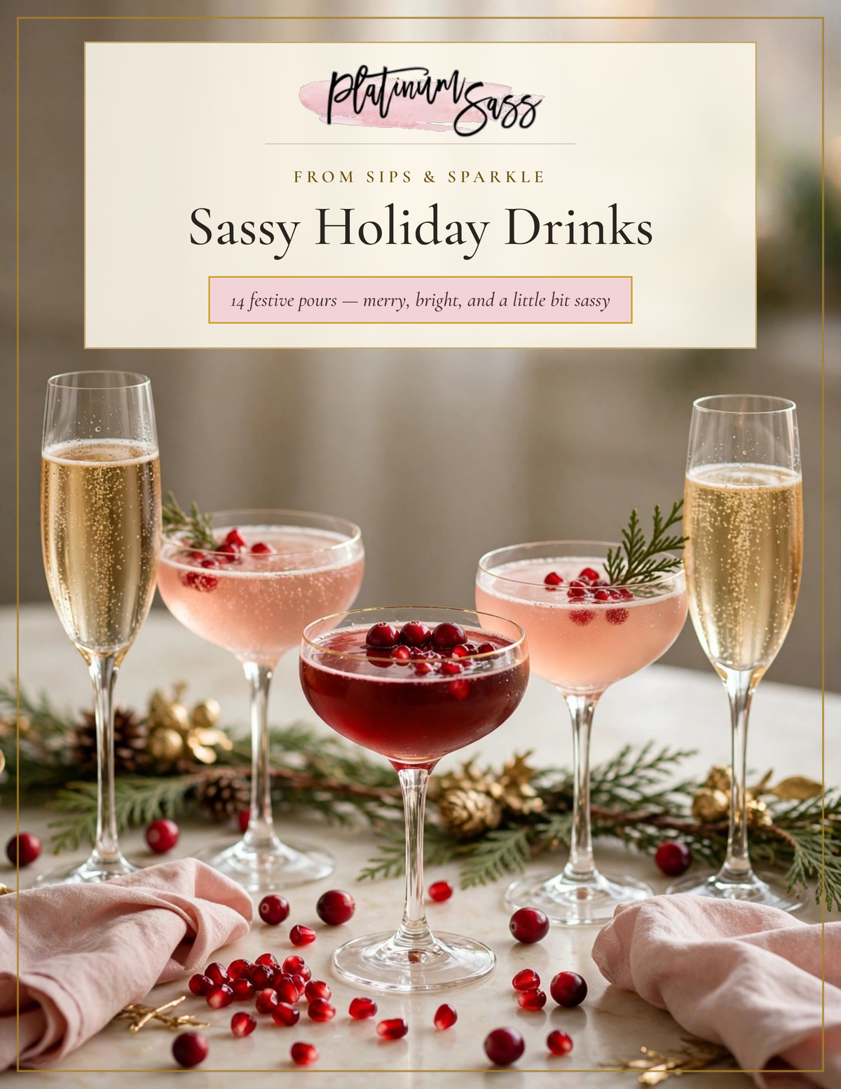 Sassy Holiday Drinks — book cover