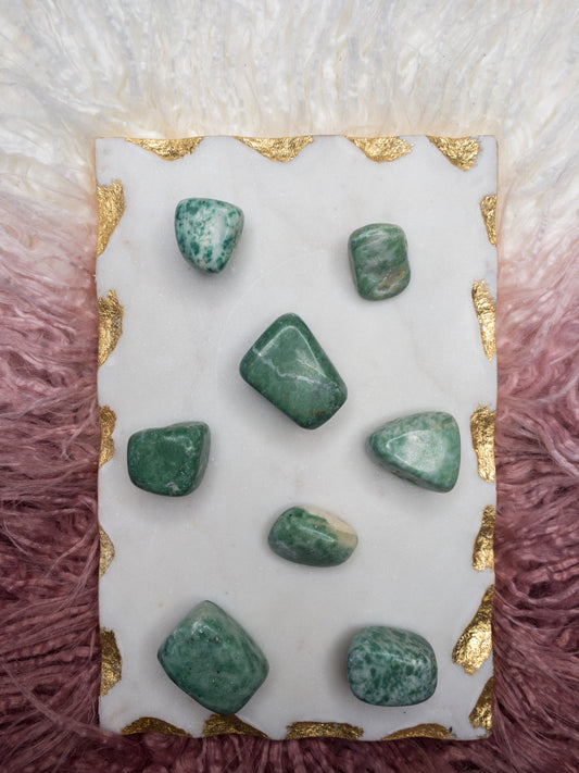 Smooth Green Jade  Loose Stone