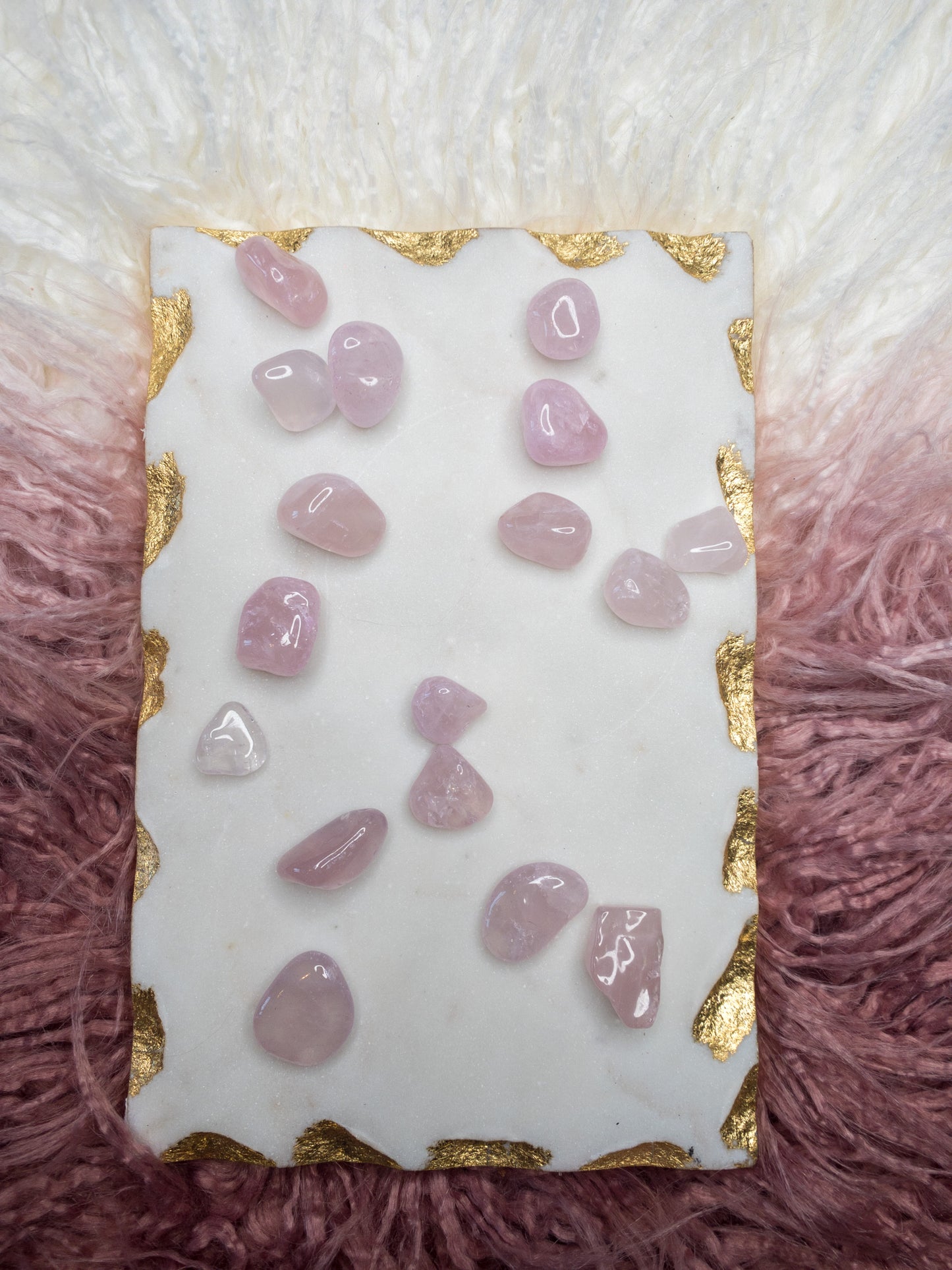 Smooth Rose Quartz Loose Crystals