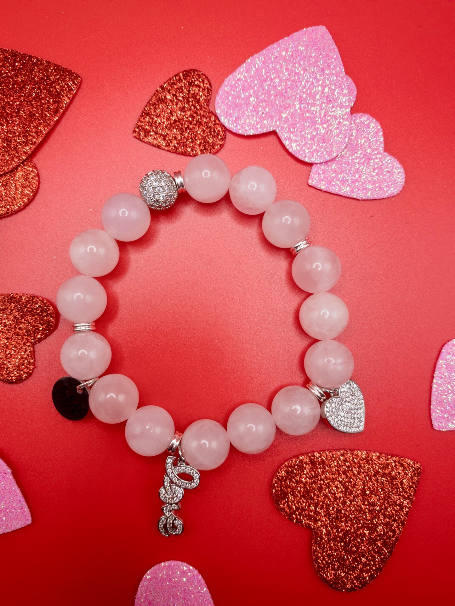 Limited Edition Rose Quartz Crystal Bracelet