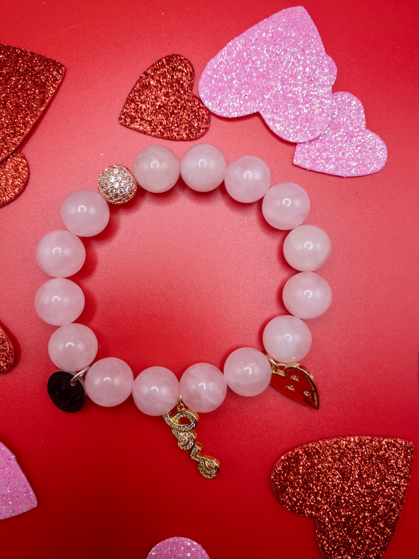 Limited Edition Rose Quartz Crystal Bracelet