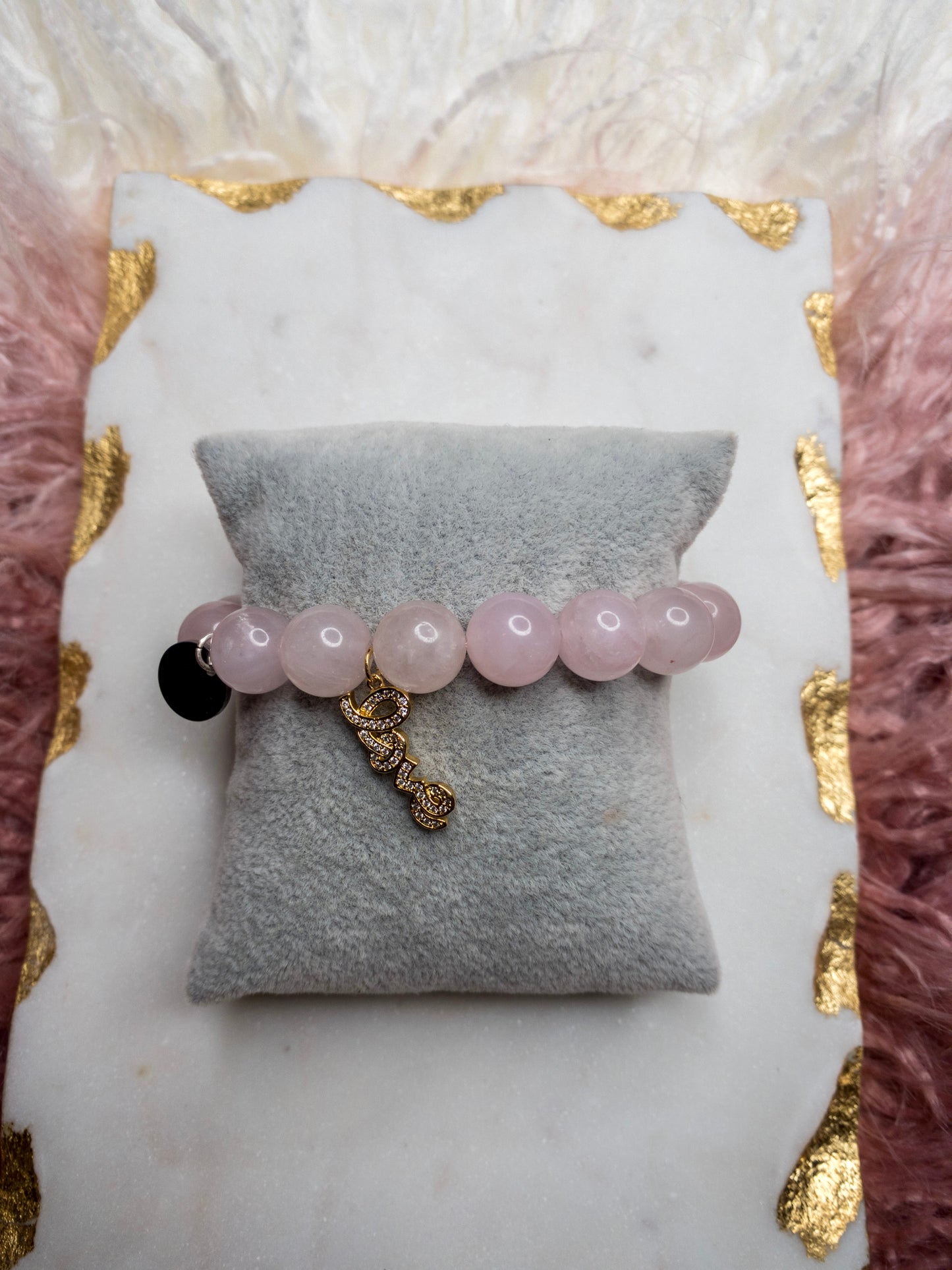 Rose Quartz Crystal Love Bracelet