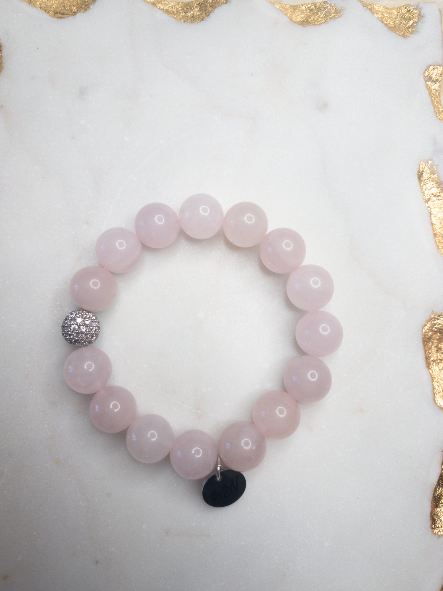 Rose Quartz Crystal Bracelet Set