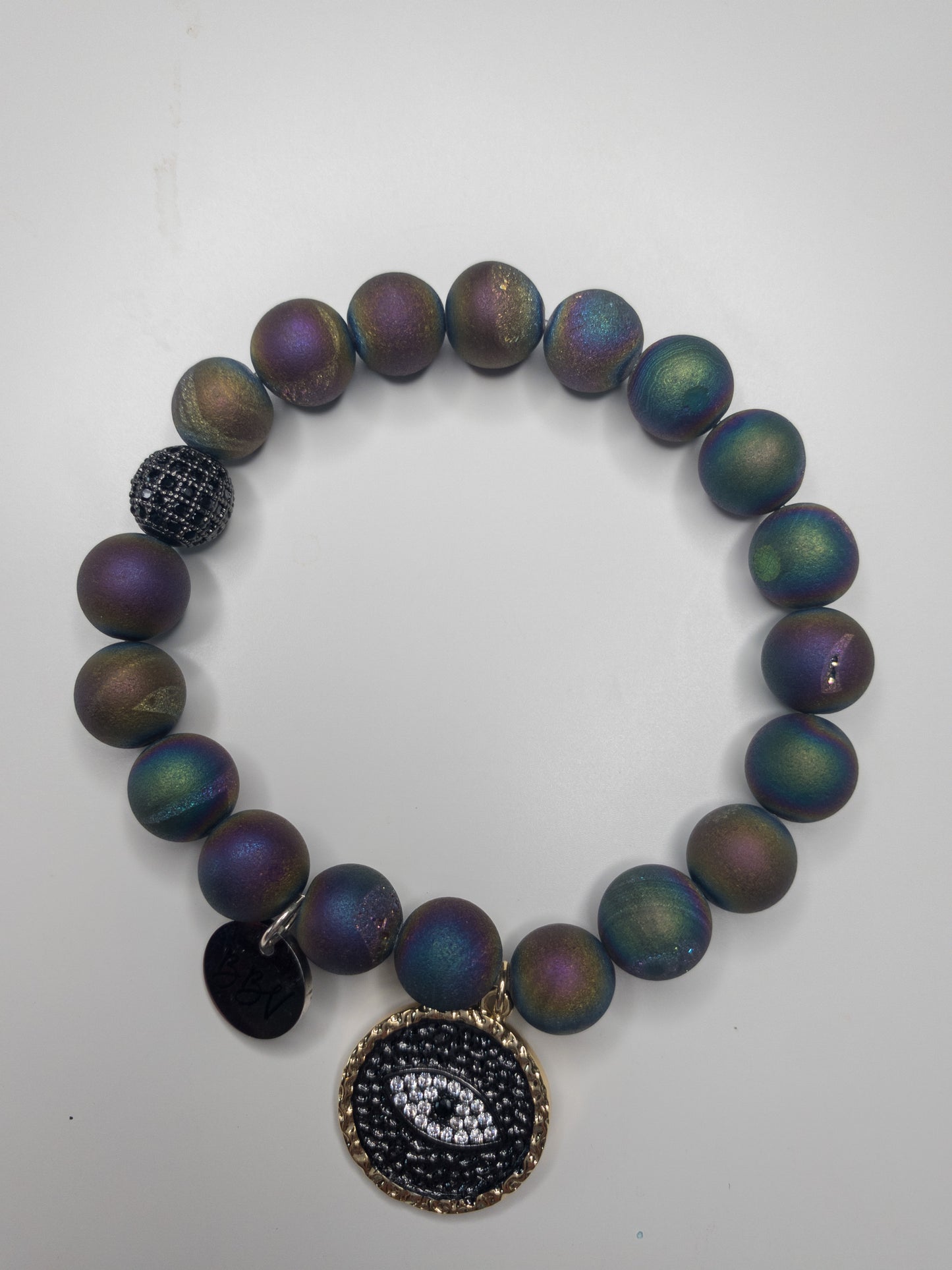 Rainbow Druzzy Agate Crystal Bracelet