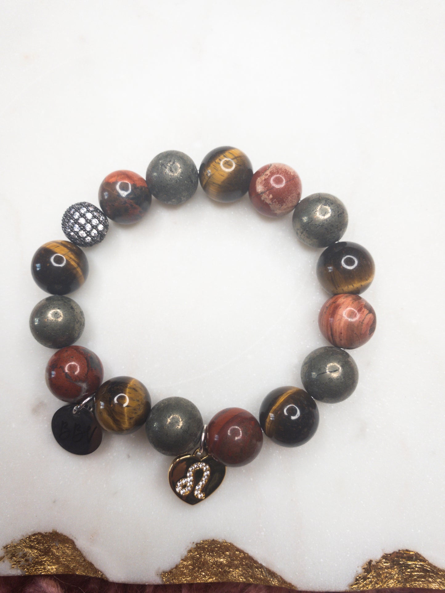 Leo Zodiac Crystal Bracelet