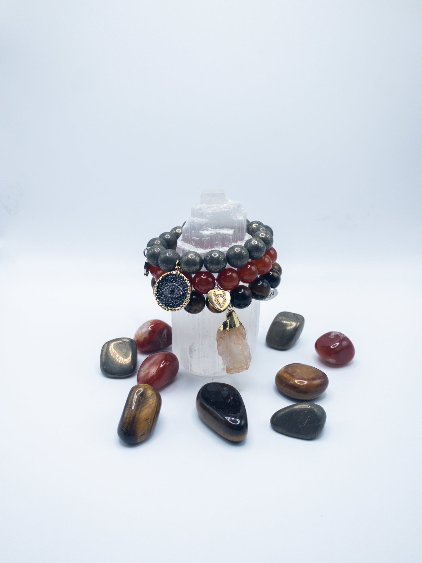 Taurus Zodiac Crystal Bracelet Stack