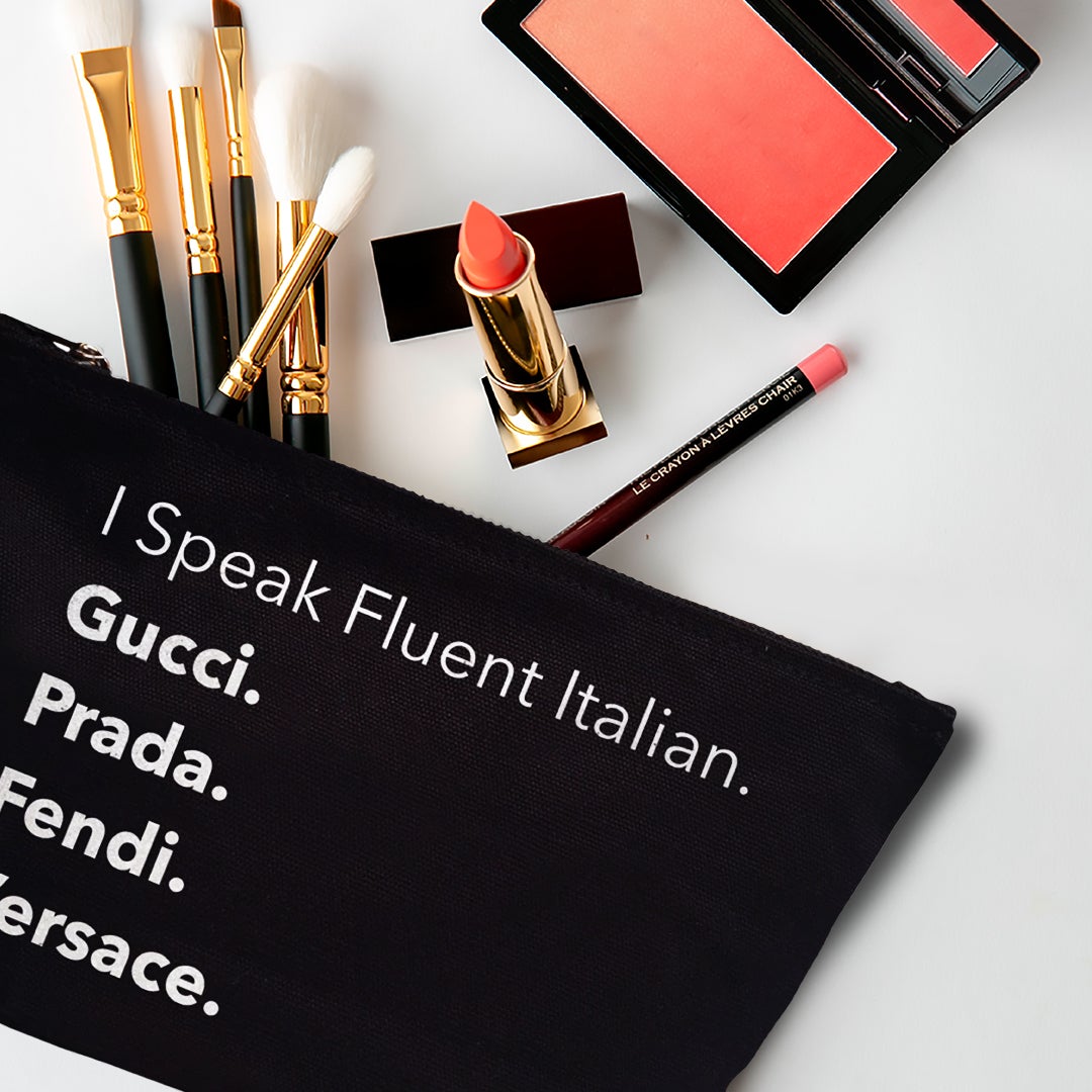 Fluent French Black Pouch