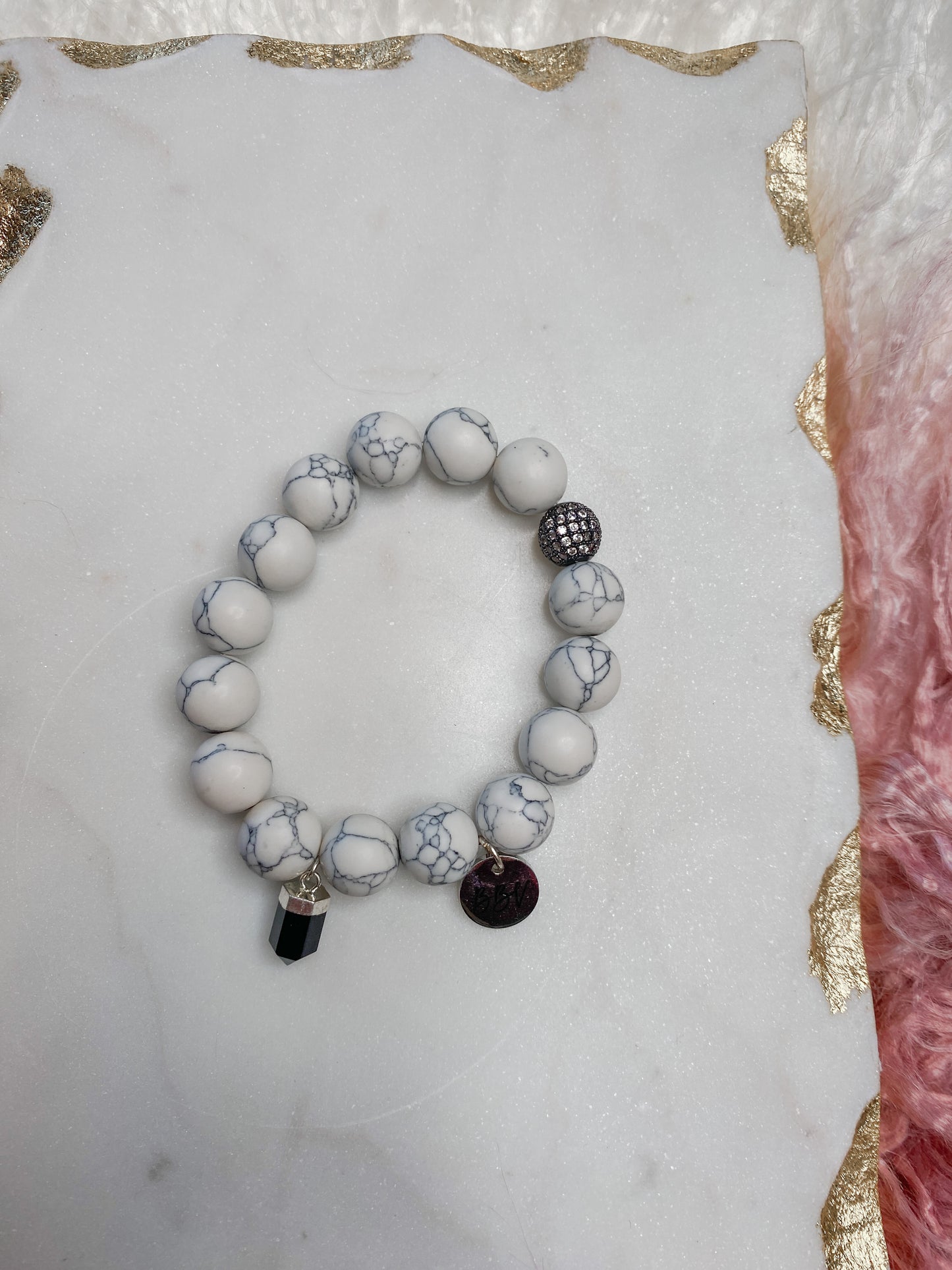 White Howlite Crystal Bracelet