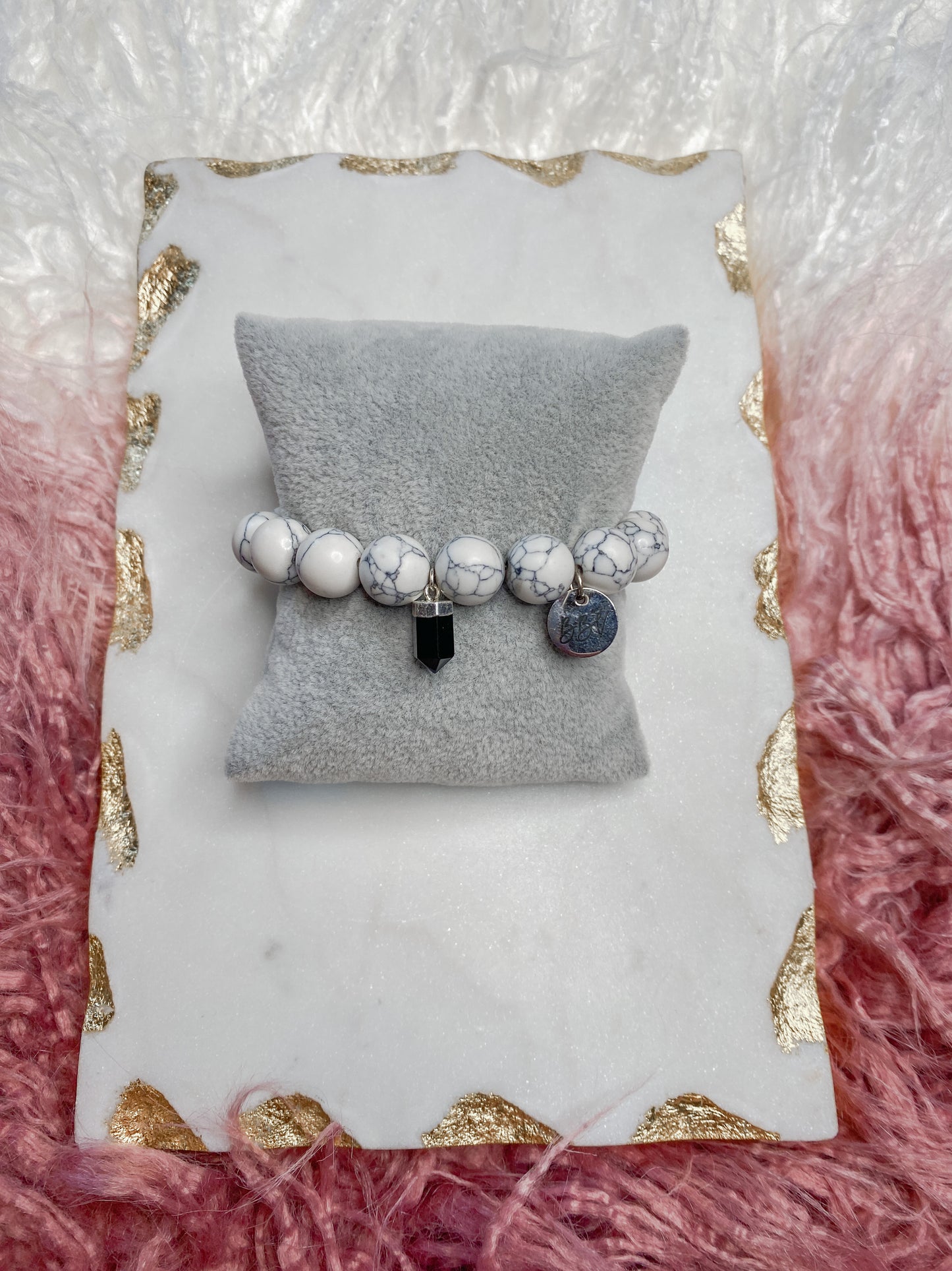 White Howlite Crystal Bracelet